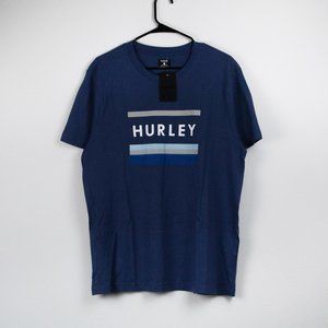 Hurley Mens Graphic Tee Diffused Blue Size L NWT